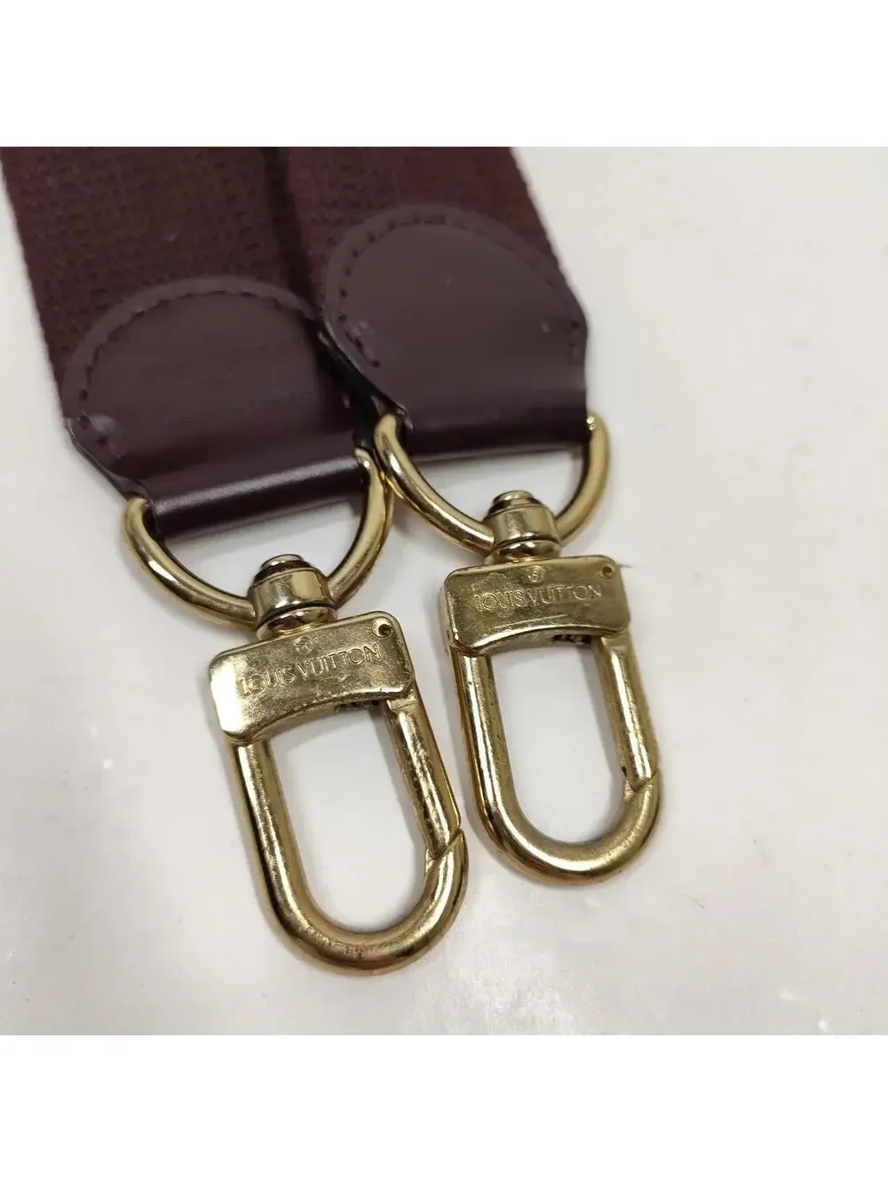 $600 Louis Vuitton LV Shoulder Strap Bordeaux Fabric